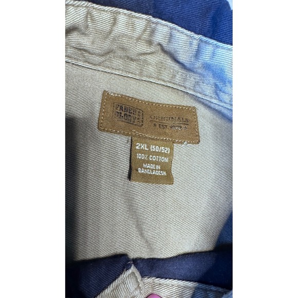 Faded Glory Dark Blue Heavyweight Long Sleeve Shirt 2XL 50/52 - Picture 5 of 10